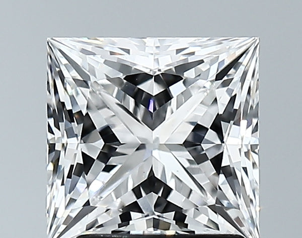 Lab-Grown 2.19 Carat Princess Cut Diamond color E Clarity VS1 With GIA Certificate, precious stones, engagement diamonds