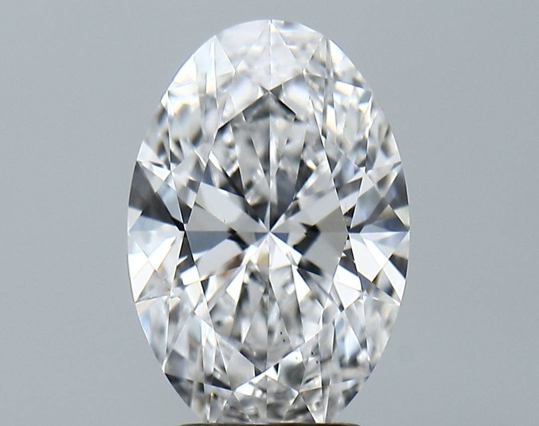 Lab-Grown 3.46 Carat Oval Shape Diamond color D Clarity VS1, precious stones, engagement diamonds
