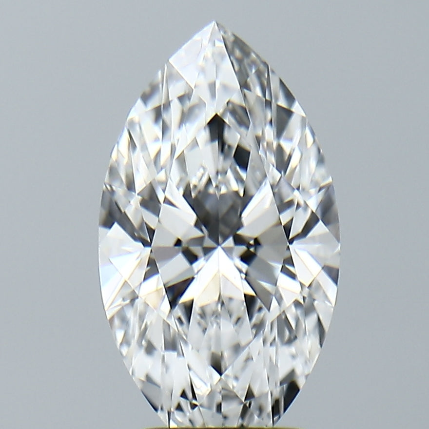 Lab-Grown 2.65 Carat Marquis Shape Diamond color E Clarity VVS2, precious stones, engagement diamonds