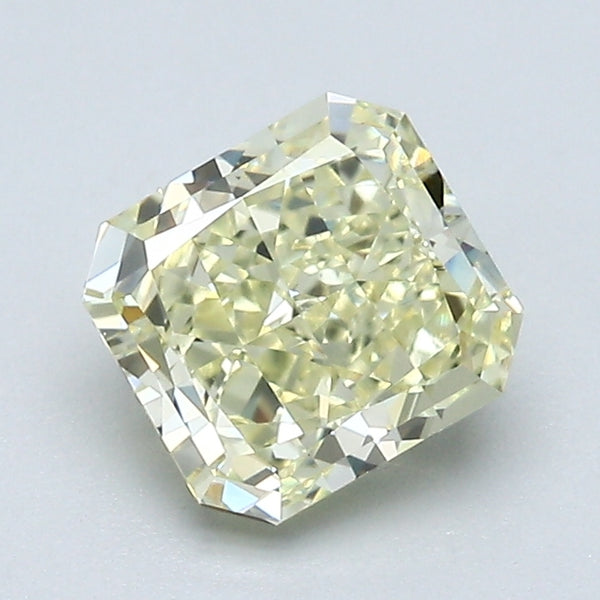1.31 Carat Radiant Cut Natural Mined Diamond Fancy Light  Yellow Color VVS1 Clarity With GIA Certificate, natural diamonds, precious stones, engagement diamonds