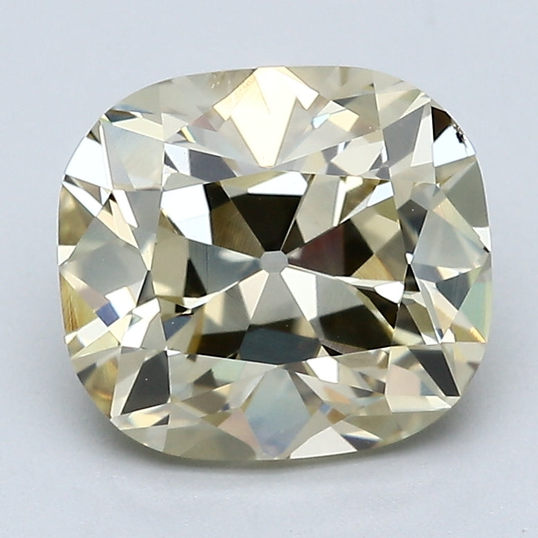 3.04 Carat Old Miner Cut Diamond GIA Certified FANCY LIGHT BROWNISH YELLOW-SI2 Loose Antique, natural diamonds, precious stones, engagement diamonds