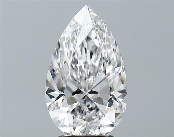 Lab-Grown 2.73 Carat Pear Shape Diamond color E Clarity VS2, precious stones, engagement diamonds