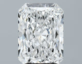 Lab-Grown 3.61 Carat Radiant Cut Diamond color E Clarity VVS2 With GIA Certificate, precious stones, engagement diamonds