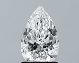 Lab-Grown 1.29 Carat Pear Shape Diamond color E Clarity VS2 With GIA Certificate, precious stones, engagement diamonds