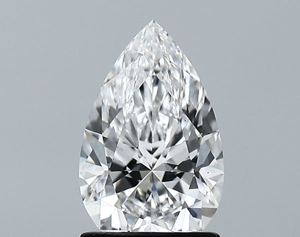 Lab-Grown 1.29 Carat Pear Shape Diamond color E Clarity VS2 With GIA Certificate, precious stones, engagement diamonds