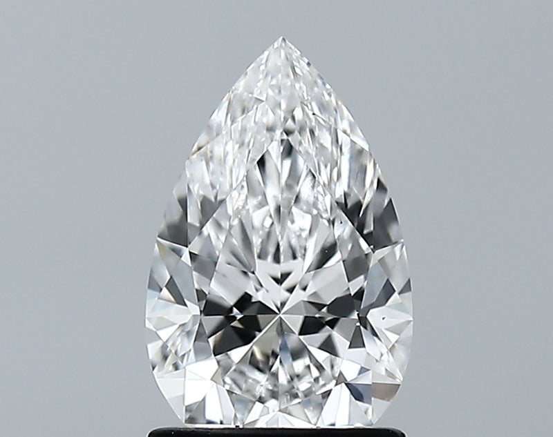 Lab-Grown 1.29 Carat Pear Shape Diamond color E Clarity VS2 With GIA Certificate, precious stones, engagement diamonds