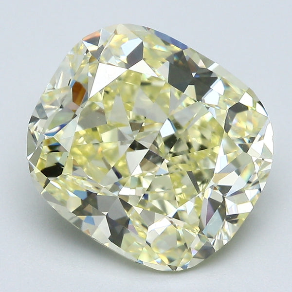 5.48 Carat Cushion Brilliant Natural Mined Diamond Fancy  Yellow Color VVS2 Clarity With GIA Certificate, natural diamonds, precious stones, engagement diamonds