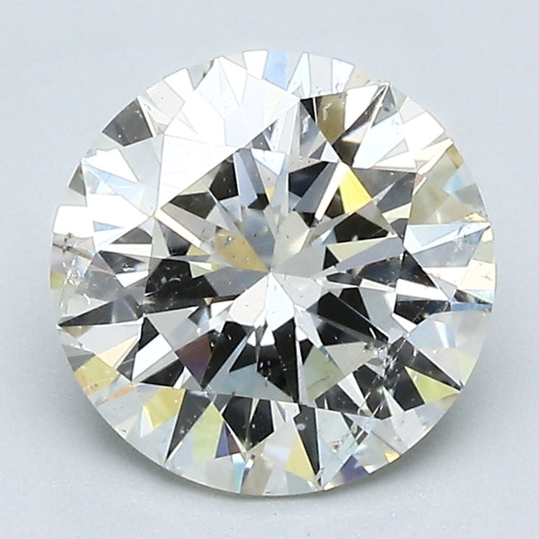 2.18 Carat Round Brilliant Natural Mined Diamond J Color I1 Clarity With GIA Certificate, natural diamonds, precious stones, engagement diamonds
