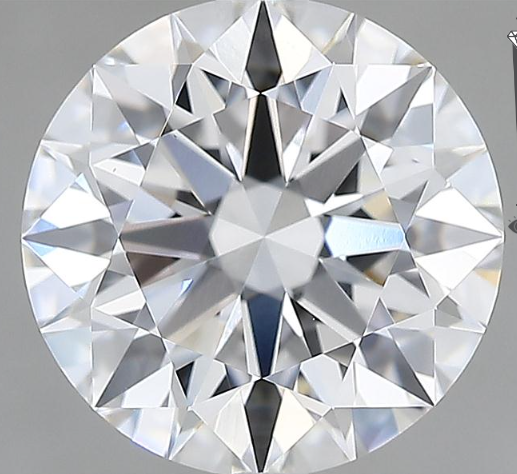Lab-Grown 2.91 Carat Round Brilliant Diamond color D Clarity VS1, precious stones, engagement diamonds