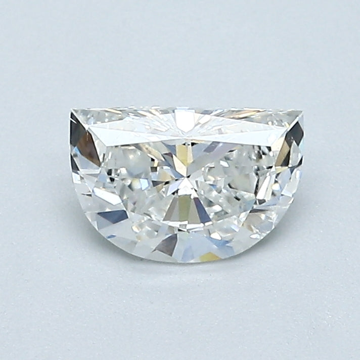 0.58 Carat Half Moon Shape Natural Mined Diamond G Color SI1 Clarity With GIA Certificate, natural diamonds, precious stones, engagement diamonds