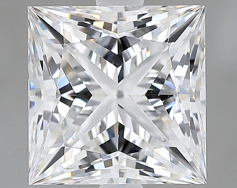 Lab-Grown 2.96 Carat Princess Cut Diamond color E Clarity VVS2 With GIA Certificate, precious stones, engagement diamonds