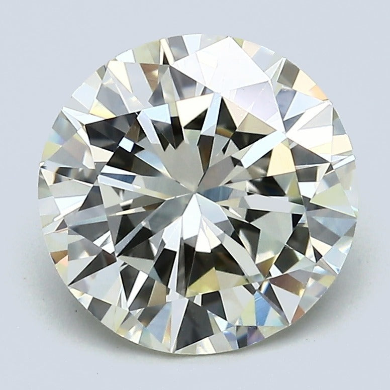 3.02 Carat Round Brilliant Natural Mined Diamond N Color VS1 Clarity With GIA Certificate, natural diamonds, precious stones, engagement diamonds