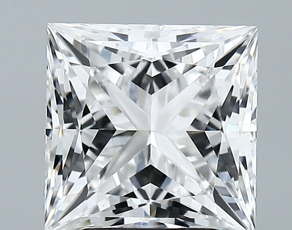 Lab-Grown 3.43 Carat Princess Cut Diamond color E Clarity VVS1 With GIA Certificate, precious stones, engagement diamonds