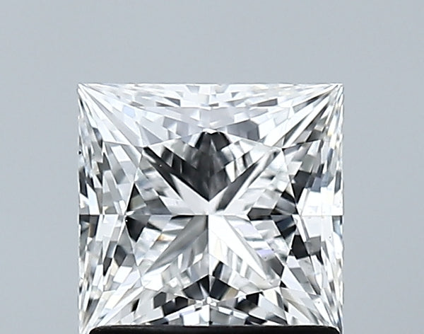 Lab-Grown 1.34 Carat Princess Cut Diamond color E Clarity VS2 With GIA Certificate, precious stones, engagement diamonds