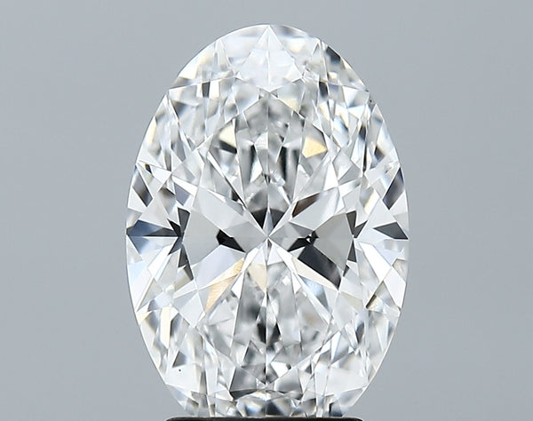 Lab-Grown 3.04 Carat Oval Shape Diamond color D Clarity VVS2, precious stones, engagement diamonds
