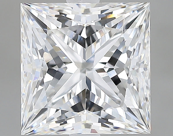 Lab-Grown 3.08 Carat Princess Cut Diamond color E Clarity VVS2, precious stones, engagement diamonds