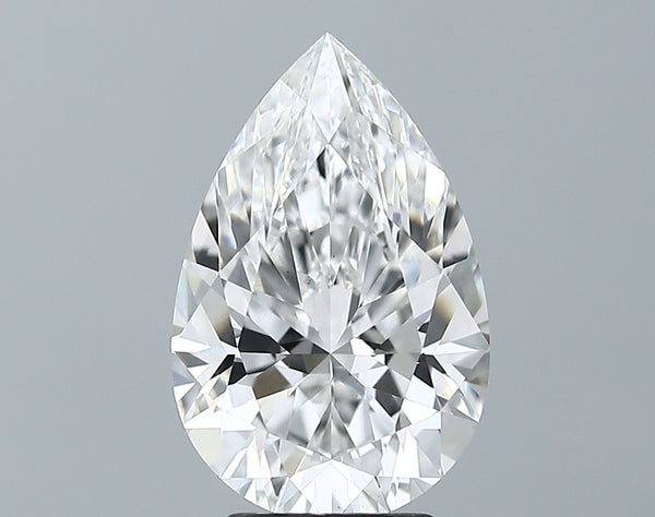 Lab-Grown 3.13 Carat Pear Shape Diamond color E Clarity VS1 With GIA Certificate, precious stones, engagement diamonds