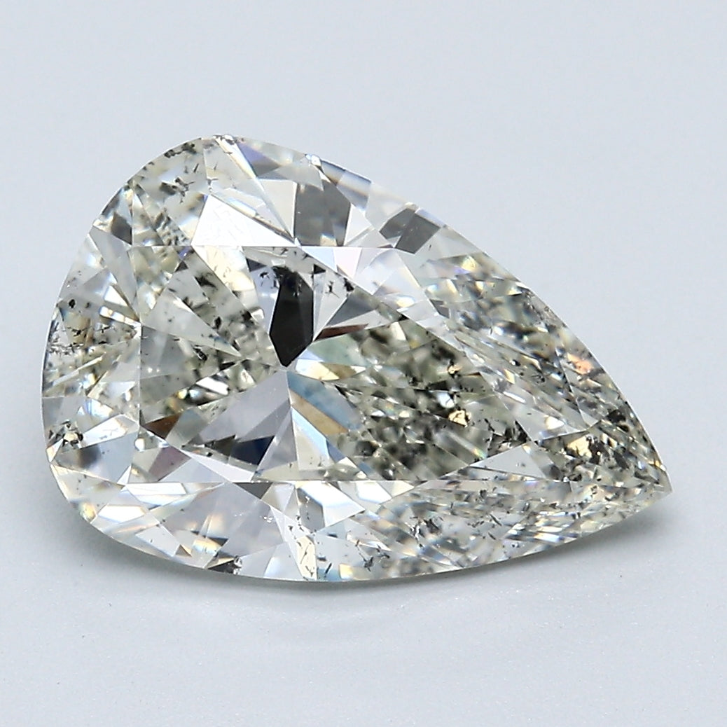 4.16 Carat Pear Shape Natural Mined Diamond J Color I1 Clarity With GIA Certificate, natural diamonds, precious stones, engagement diamonds