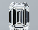 Lab-Grown 2.74 Carat Emerald Cut Diamond color E Clarity VS1 With GIA Certificate, precious stones, engagement diamonds