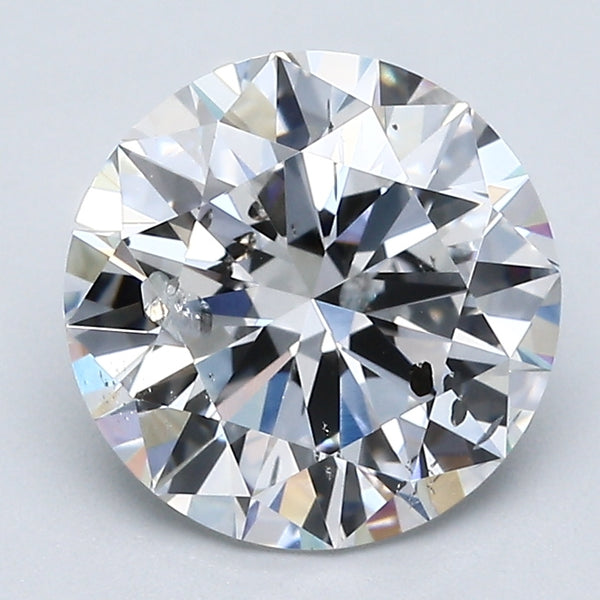 2.68 Carat Round Brilliant Diamond color E Clarity I1, natural diamonds, precious stones, engagement diamonds