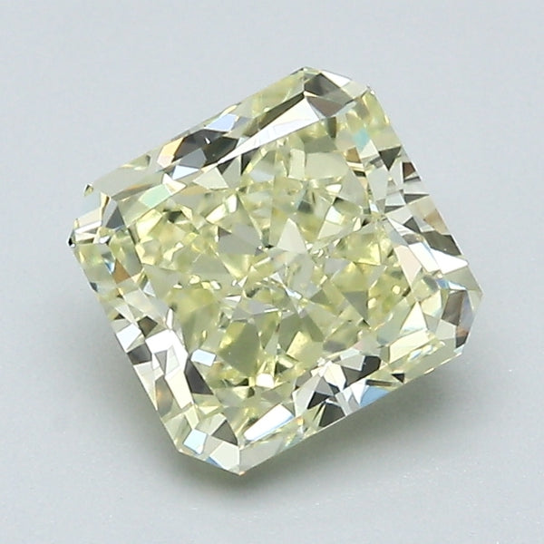 1.58 Carat Radiant Cut Natural Mined Diamond Fancy Light  Yellow Color VVS2 Clarity With GIA Certificate, natural diamonds, precious stones, engagement diamonds