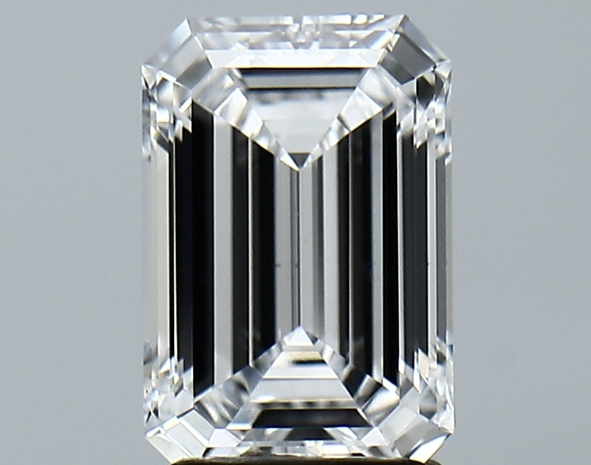 Lab-Grown 2.36 Carat Emerald Cut Diamond color D Clarity VS2, precious stones, engagement diamonds