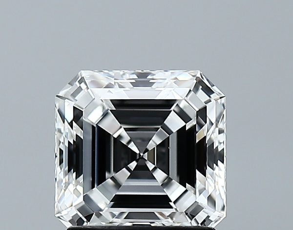 Lab-Grown 1.58 Carat Asscher Cut Diamond color E Clarity VVS2 With GIA Certificate, precious stones, engagement diamonds