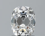 Lab-Grown 0.90 Carat Antique Cushion Cut Diamond color D Clarity VS1, precious stones, engagement diamonds