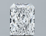 Lab-Grown 1.52 Carat Radiant Cut Diamond color D Clarity VVS2 With GIA Certificate, precious stones, engagement diamonds