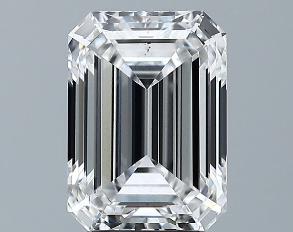 Lab-Grown 2.90 Carat Emerald Cut Diamond color D Clarity VS2 With GIA Certificate, precious stones, engagement diamonds