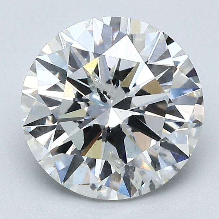 2.17 Carat Round Brilliant Diamond color I Clarity I1, natural diamonds, precious stones, engagement diamonds