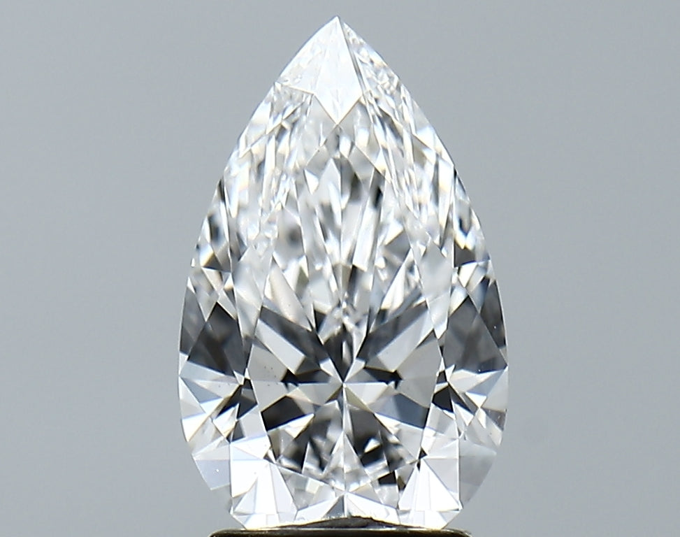 Lab-Grown 2.05 Carat Pear Shape Diamond color D Clarity VS1, precious stones, engagement diamonds