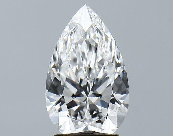 Lab-Grown 2.05 Carat Pear Shape Diamond color D Clarity VS1, precious stones, engagement diamonds