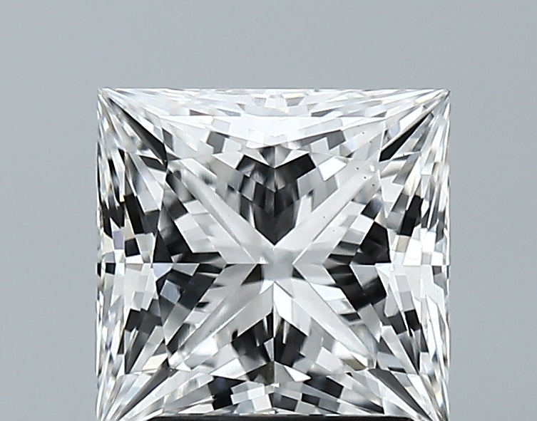 Lab-Grown 2.43 Carat Princess Cut Diamond color E Clarity VS2 With GIA Certificate, precious stones, engagement diamonds