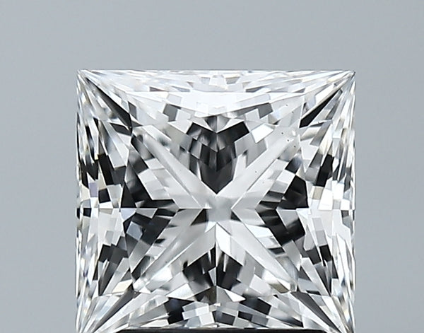 Lab-Grown 2.43 Carat Princess Cut Diamond color E Clarity VS2 With GIA Certificate, precious stones, engagement diamonds