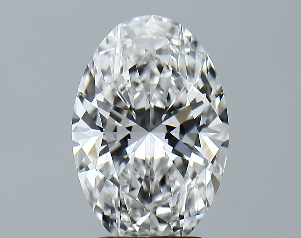 Lab-Grown 2.71 Carat Oval Shape Diamond color E Clarity VVS2 With GIA Certificate, precious stones, engagement diamonds