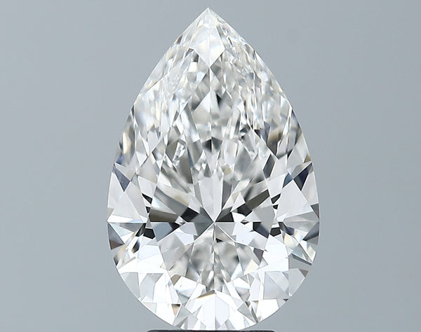 Lab-Grown 4.03 Carat Pear Shape Diamond color G Clarity VVS2, precious stones, engagement diamonds