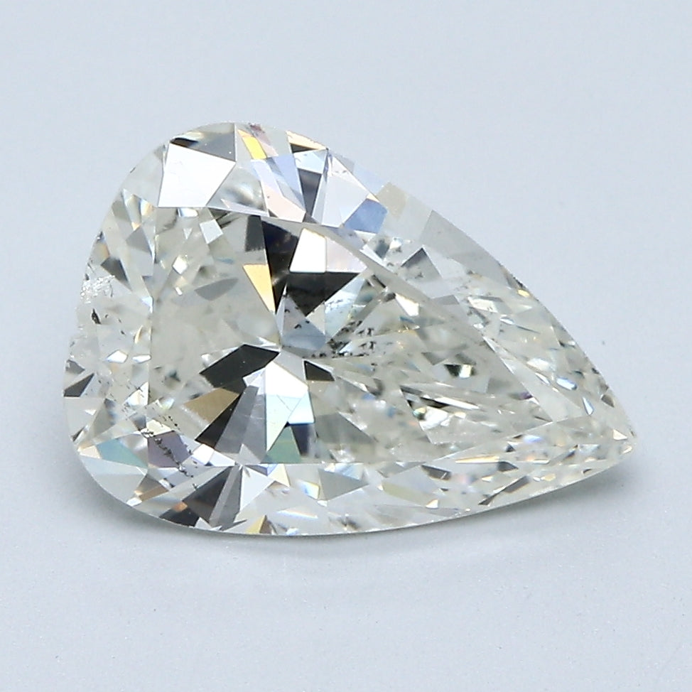 2.65 Carat Pear Shape Diamond Natural K-SI2 with GIA Certificate, natural diamonds, precious stones, engagement diamonds