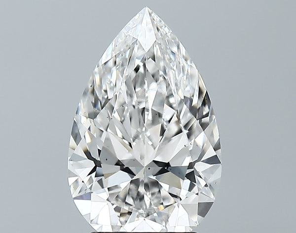 Lab-Grown 2.76 Carat Pear Shape Diamond color F Clarity VS2 With GIA Certificate, precious stones, engagement diamonds