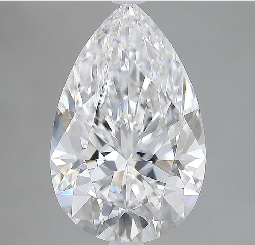 Lab-Grown 3.64 Carat Pear Shape Diamond color D Clarity VS1 With GIA Certificate, precious stones, engagement diamonds