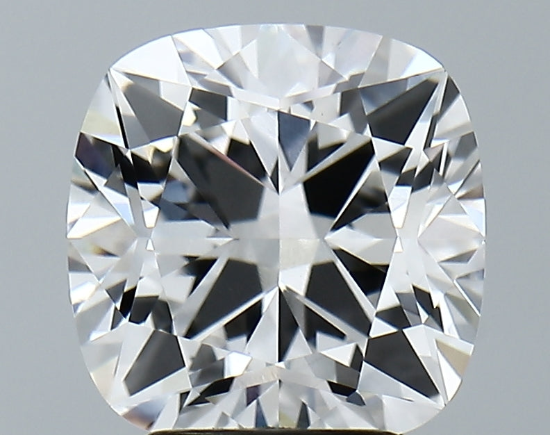 Lab-Grown 3.57 Carat Square Cushion Cut Diamond color D Clarity VVS2, precious stones, engagement diamonds