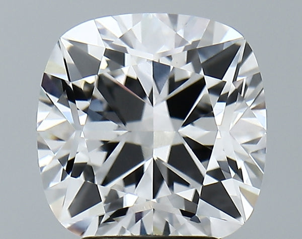 Lab-Grown 3.57 Carat Square Cushion Cut Diamond color D Clarity VVS2, precious stones, engagement diamonds