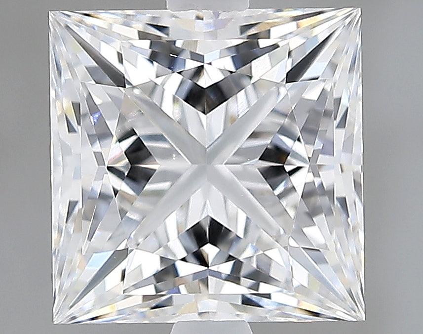 Lab-Grown 3.23 Carat Princess Cut Diamond color E Clarity VVS2 With GIA Certificate, precious stones, engagement diamonds