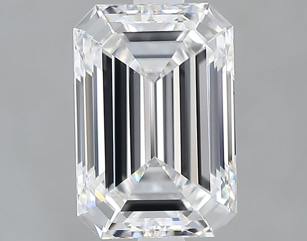 Lab-Grown 2.07 Carat Emerald Cut Diamond color E Clarity VS1 With GIA Certificate, precious stones, engagement diamonds