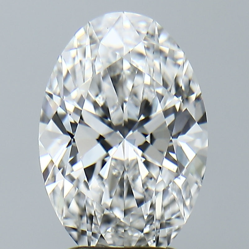 Lab-Grown 3.16 Carat Oval Shape Diamond color E Clarity VVS2, precious stones, engagement diamonds