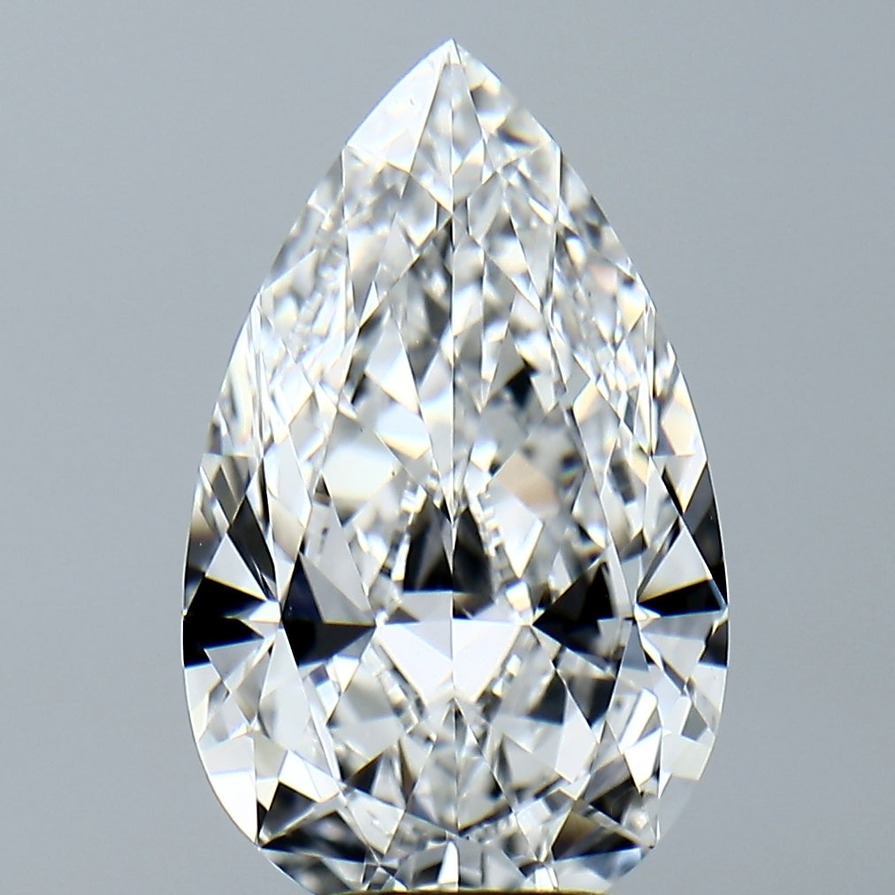 Lab-Grown 4.13 Carat Pear Shape Diamond color E Clarity VS1, precious stones, engagement diamonds