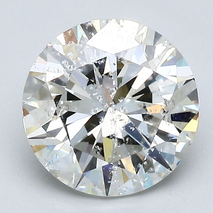 2.01 Carat Round Brilliant Natural Mined Diamond I Color I1 Clarity With GIA Certificate, natural diamonds, precious stones, engagement diamonds