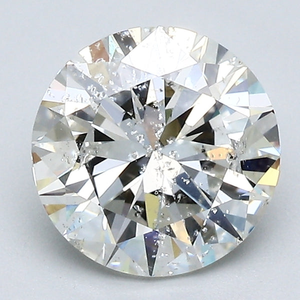 2.01 Carat Round Brilliant Natural Mined Diamond I Color I1 Clarity With GIA Certificate, natural diamonds, precious stones, engagement diamonds