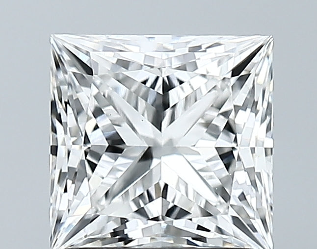 Lab-Grown 1.71 Carat Princess Cut Diamond color F Clarity VS1 With GIA Certificate, precious stones, engagement diamonds