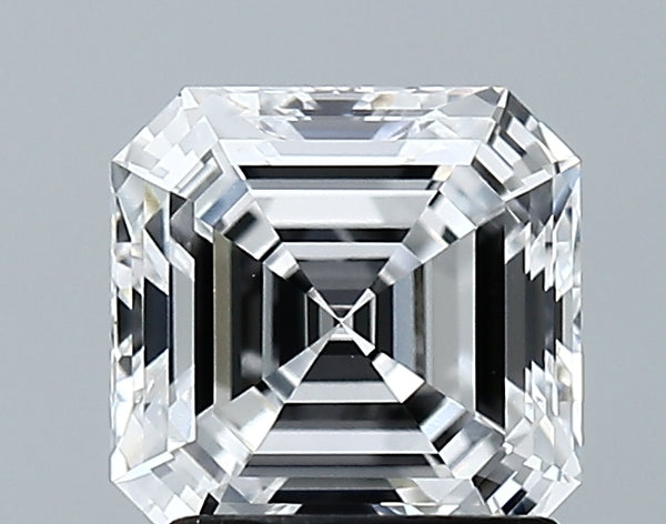 Lab-Grown 1.66 Carat Asscher Cut Diamond color D Clarity VVS2 With GIA Certificate, precious stones, engagement diamonds